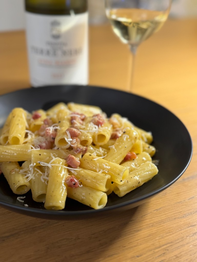 Pasta Carbonara is a classic Roman dish that’s creamy, rich, and irresistibly delicious.